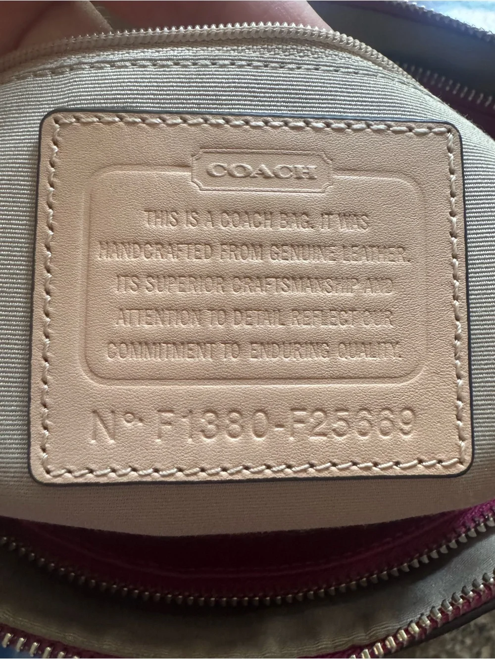 Coach stylish magenta